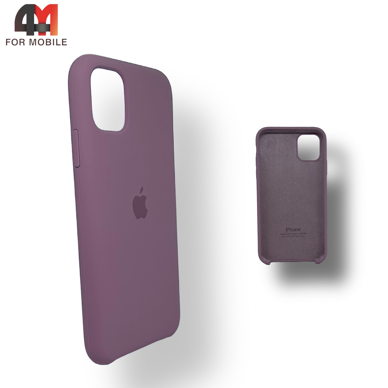 Чехол Iphone 11 Pro Max Silicone Case, 62 лилового цвета - фото 1 - id-p226620905