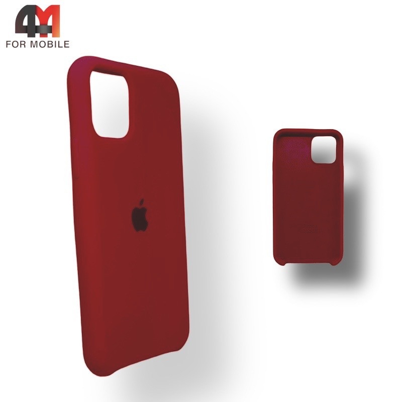Чехол Iphone 11 Pro Max Silicone Case, 33 винного цвета - фото 1 - id-p226621858