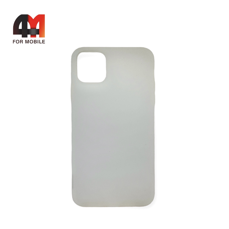 Чехол Iphone 11 Pro Max силиконовый, матовый, прозрачный, Baseus - фото 1 - id-p226622616