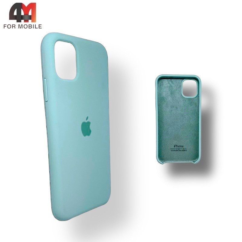 Чехол Iphone 11 Pro Max Silicone Case, 21 лазурного цвета - фото 1 - id-p226618080