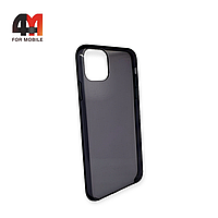 Чехол Iphone 11 Pro Max пластиковый, Clear Case, черного цвета