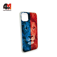 Чехол Iphone 11 Pro Max силиконовый с рисунком, лев