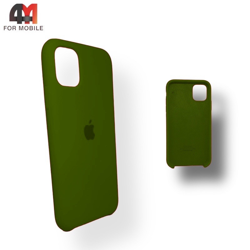 Чехол Iphone 11 Pro Max Silicone Case, 48 болотного цвета - фото 1 - id-p226617656