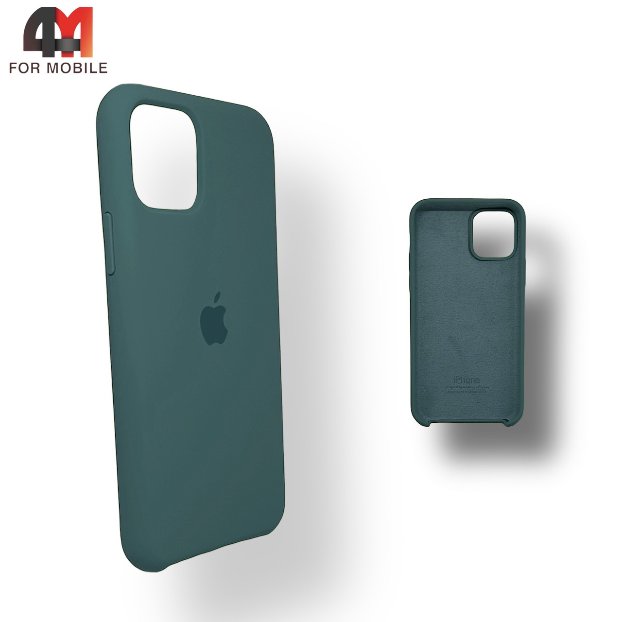 Чехол Iphone 11 Pro Max Silicone Case, 61 серо-зеленого цвета - фото 1 - id-p226617778