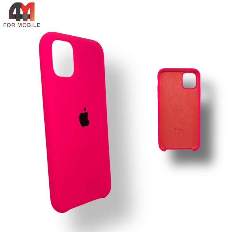 Чехол Iphone 11 Pro Max Silicone Case, 47 ярко-розового цвета - фото 1 - id-p226617678