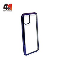 Чехол Iphone 11 Pro Max силиконовый с синим ободком