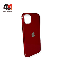 Чехол Iphone 11 Pro Max силиконовый, глянцевый с логотипом, красного цвета, Hicool