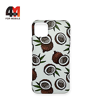 Чехол Iphone 11 Pro Max силиконовый с рисунком, кокос
