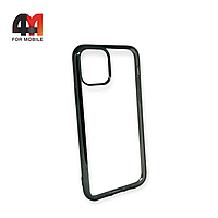 Чехол Iphone 11 Pro Max силиконовый с зеленым ободком