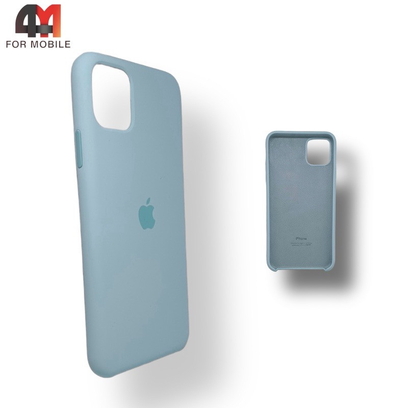 Чехол Iphone 11 Pro Max Silicone Case, 43 сизого цвета - фото 1 - id-p226621052