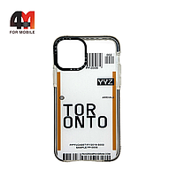 Чехол Iphone 11 Pro Max силиконовый с рисунком, билет Toronto