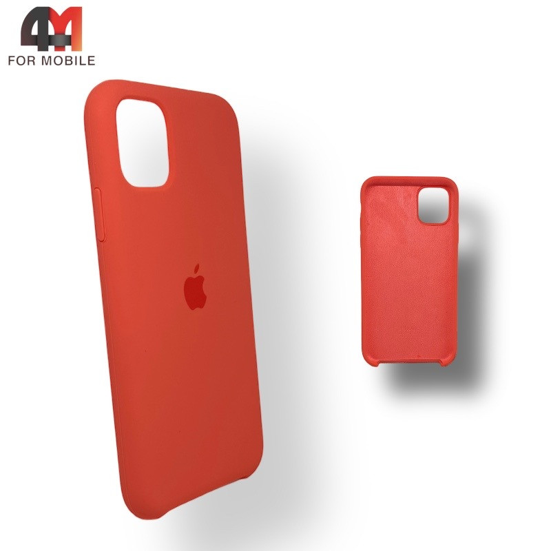 Чехол Iphone 11 Pro Max Silicone Case, 65 лососевого цвета - фото 1 - id-p226619906