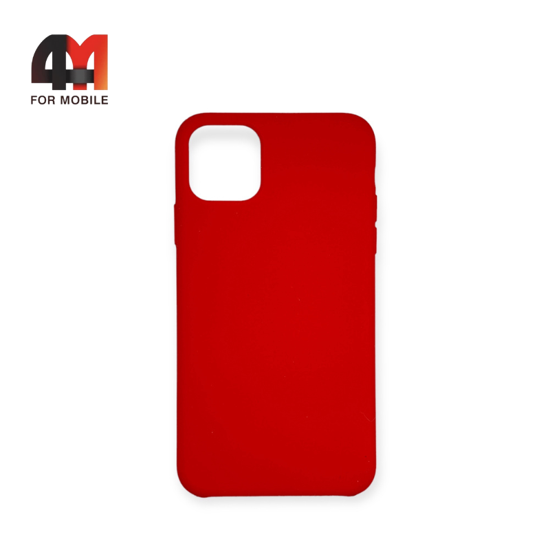 Чехол Iphone 11 Pro Max силиконовый, Silicone Case, красного цвета, TOTU - фото 1 - id-p226618816