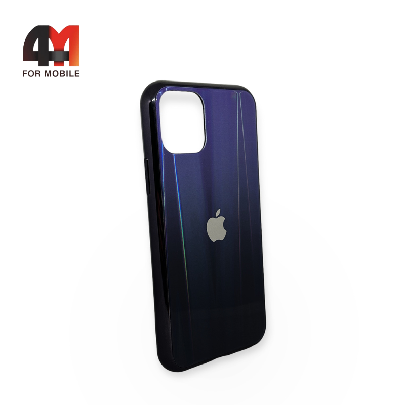 Чехол Iphone 11 Pro Max пластиковый, хамелеон, фиолетового цвета - фото 1 - id-p226618571