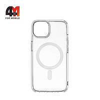 Чехол Iphone 11 Pro Max силиконовый, плотный + MagSafe , прозрачный, J-Case