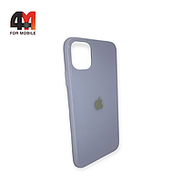 Чехол Iphone 11 Pro Max пластиковый, глянцевый с логотипом, лавандового цвета