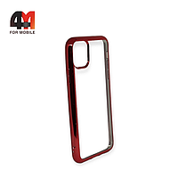 Чехол Iphone 11 Pro Max силиконовый с красным ободком