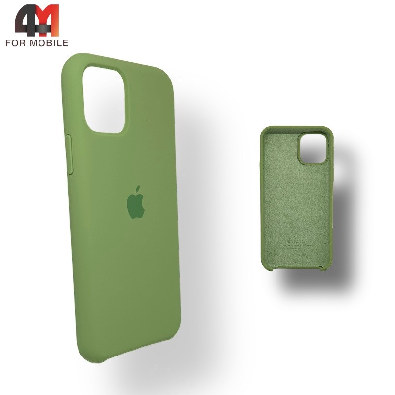Чехол Iphone 11 Pro Silicone Case, 1 зеленого цвета - фото 1 - id-p226621505
