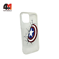 Чехол Iphone 11 Pro силиконовый с рисунком, Капитан Америка
