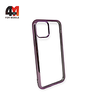 Чехол Iphone 11 Pro силиконовый с ободком, розового цвета