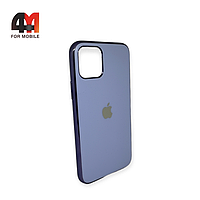 Чехол Iphone 11 Pro силиконовый, матовый с логотипом, лавандового цвета, Hicool