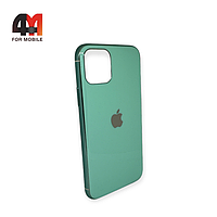 Чехол Iphone 11 Pro силиконовый, глянцевый с логотипом, мятного цвета, Hicool