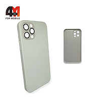 Чехол Iphone 11 Pro пластиковый, Glass case, белого цвета