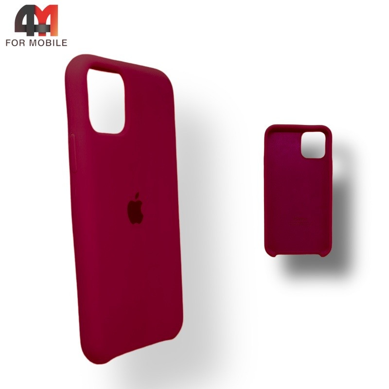 Чехол Iphone 11 Pro Silicone Case, 52 бордового цвета - фото 1 - id-p226618301