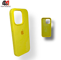 Чехол Iphone 12 Mini Silicone Case, 55 ярко-желтого цвета