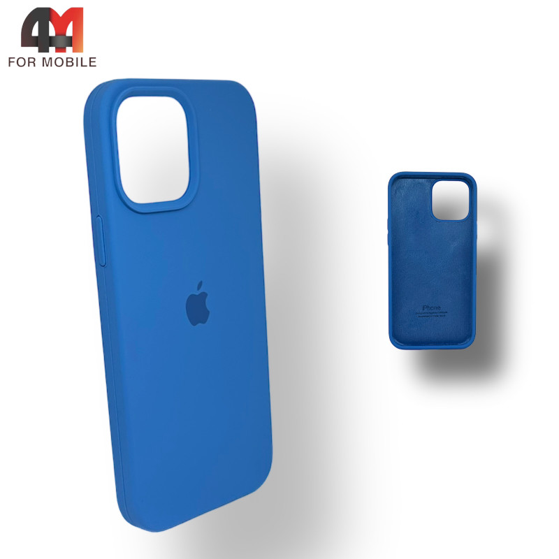 Чехол Iphone 12 Mini Silicone Case, 3 синего цвета - фото 1 - id-p226618250