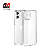 Чехол Iphone 12 Mini силиконовый, плотный, прозрачный, J-Case