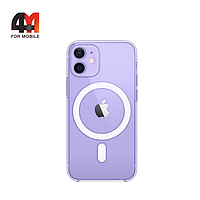 Чехол Iphone 12 Mini пластиковый, Clear Case+MagSafe, прозрачный