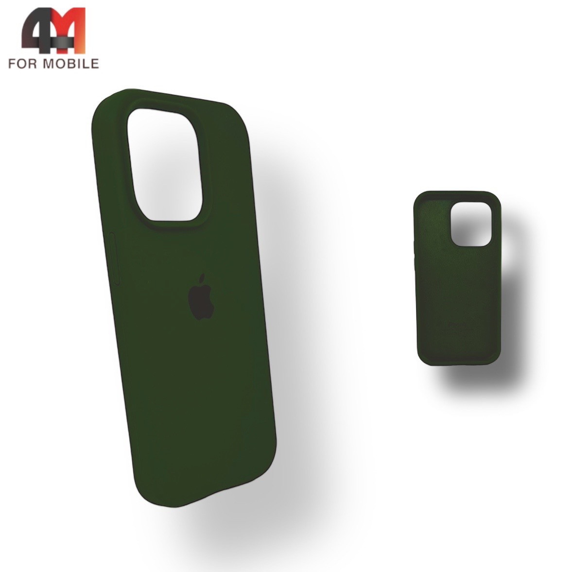 Чехол Iphone 12 Pro Max Silicone Case, 64 темно-елового цвета - фото 1 - id-p226617920