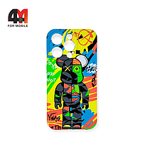 Чехол Iphone 12 Pro Max силиконовый с рисунком, 08 неонового цвета, luxo