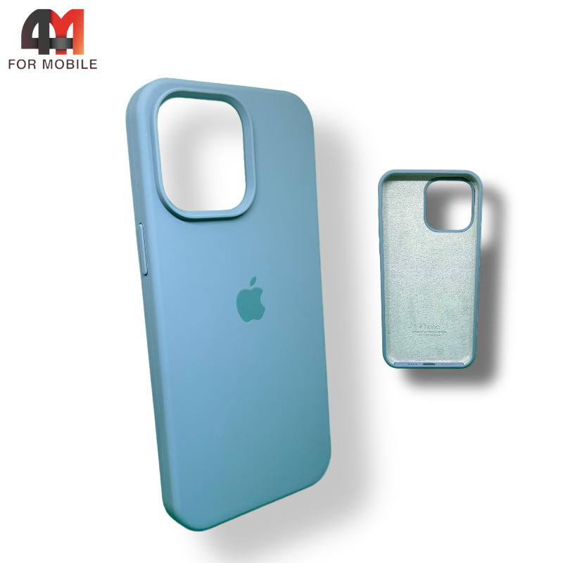 Чехол Iphone 12 Pro Max Silicone Case, 61 серо-зеленого цвета - фото 1 - id-p226617534