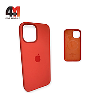 Чехол Iphone 12 Pro Max Silicone Case Premium + MagSafe, Pink Citrus