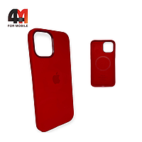 Чехол Iphone 12 Pro Max Silicone Case Premium + MagSafe, Red