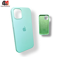 Чехол Iphone 12 Pro Max Silicone Case, 68 цвет зеленый чай