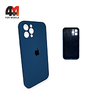 Чехол Iphone 12 Pro Silicone Case Squared, 20 темно-синего цвета