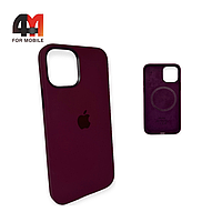 Чехол Iphone 12/12 Pro Silicone Case Premium + MagSafe, Plum