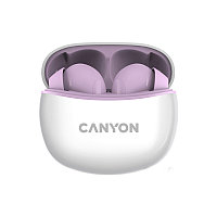 Наушники беспроводные "CANYON CNS-TWS5PU", бело-розовый