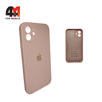 Чехол Iphone 12 Silicone Case Squared, 19 пудрового цвета