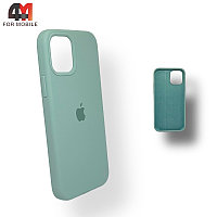 Чехол Iphone 12/12 Pro Silicone Case, 44 ментолового цвета