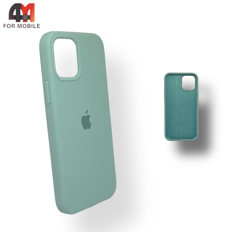 Чехол Iphone 12/12 Pro Silicone Case, 44 ментолового цвета - фото 1 - id-p226618214