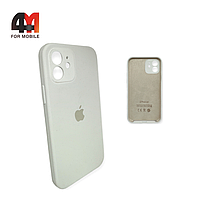 Чехол Iphone 12 Silicone Case Squared, 9 белого цвета