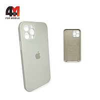 Чехол Iphone 12 Pro Silicone Case Squared, 9 белого цвета