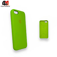 Чехол Iphone 5/5S/SE Silicone Case, 31 салатового цвета