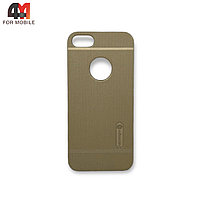 Чехол Iphone 5/5S/SE пластиковый, золотого цвета, Nillkin
