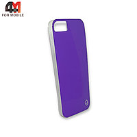 Чехол Iphone 5/5S/SE пластиковый, глянцевый, фиолетового цвета