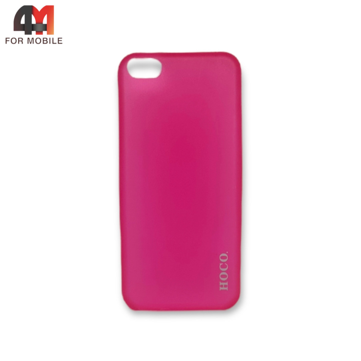 Чехол Iphone 5/5S/SE пластиковый, ультратонкий, розового цвета, Hoco - фото 1 - id-p226620159